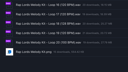 Rap Lords Melody Kit