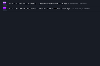 Beat Making In Logic Pro 10.8