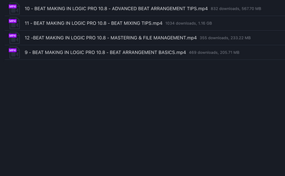Beat Making In Logic Pro 10.8